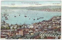 1908 (18.VII.) registered picture postcard of Constantinople to ...