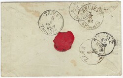(Maritime) 1882 small envelope to Paris franked 1867 ‘fine ...