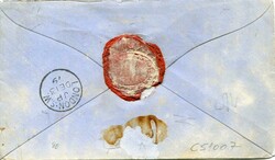 1879 (Nov 15) Envelope to England franked 1a + 4a tied Rangoon R-1 ...