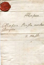 1690 (10 Oct) Incoming entire from Marseille to a banker with very ...