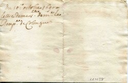 1690 (10 Oct) Incoming entire from Marseille to a banker with very ...