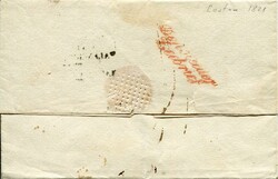 1821 outer letter sheet from Boston, USA to Rochelle, France, ...