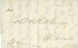 MACAU: 1836 (11 Jan) Entire written by Russell Sturgis to his wife in ...