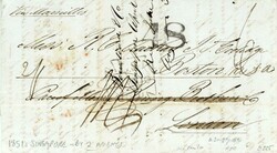 SINGAPORE: 1851 (14 April) Entire to USA forwarded through Baring ...