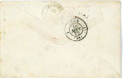 FRANCE FRENCH POST OFFICE JAPAN: 1872 (23 JUIN) Envelope to France ...