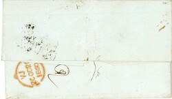 PANAMA: 1850 (11 Sept) Entire from PAITA, Peru to Paris routed ...