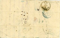 ARGENTINA: 1874 (10 maggio) Folded cover to Italy franked 1867-74 5c ...