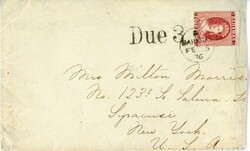 BAHAMAS: 1876 (Feb 5): Hotel Advertising Envelope to New York bearing ...