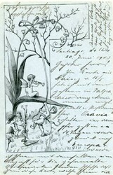 CHILE: 1903 (10 VI) Used 3c. red on grey stationery card to Germany ...