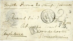 SUDAN: 1896 (Nov 15): Stampless cover to England endorsed "Dongola ...