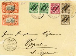 Morocco Local Post & German Post Offices 1900 (April 30): Cover to ...