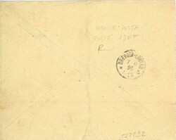 MACEDONIA / OTTOMAN POST OFFICES: 1896 cover imprinted 'Johann ...