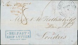 IRELAND:1848 (Nov 24): Outer letter sheet from Mauritius to London, ...