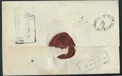1857 Lemsal entire bearing boxed despatch date stamp (Dobin 1.04) on ...