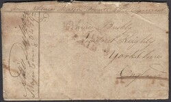 1836 entire from Private of 64th Regt. showing fair but oxidised ...