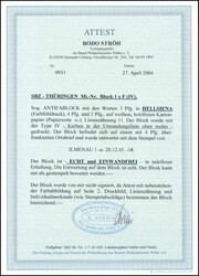 1945, ANTIFA-Block mit 3 Pfg. in seltener Farbe "hellsiena" auf um 4 ...