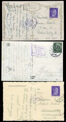 KDF-Dampfer "Linz", 4 AK aus 1938-1942 (1mal Schiffs-AK) mit ...