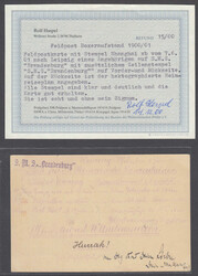 1901, "Shanghai b 7/6.01", klarer K1 auf Feldpostkarte von einem ...