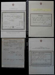 Ca. 1830-1880, interessantes Los mit einigen Dokumenten und ...