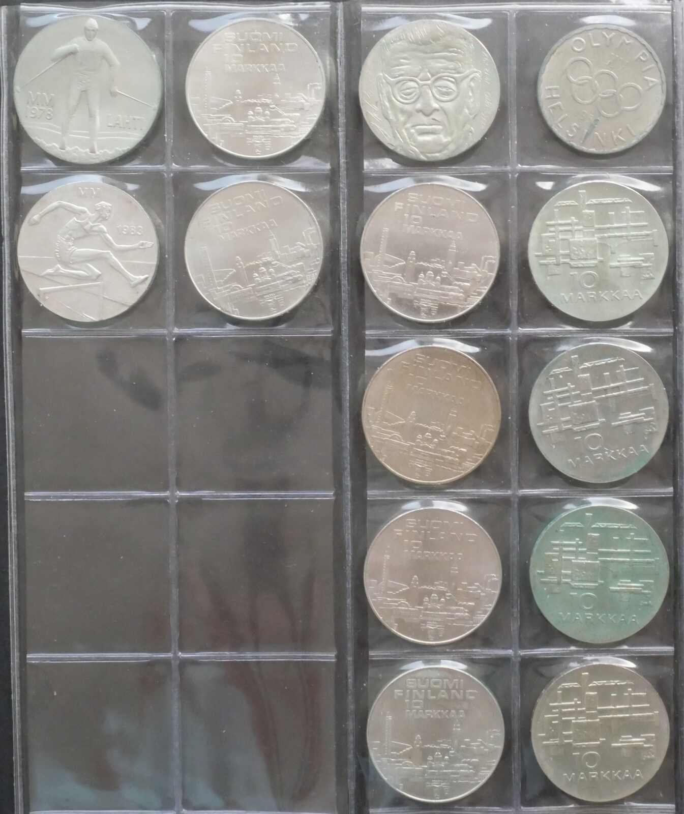 1952-1983, Lot mit 14 Silber-Gedenkmünzen, enthalten sind 500 Mk. ...
