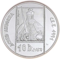 1992, 10 D. Silber-Gedenkmünze "Karl der Große", PPAutomatically ...