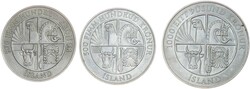 1974, Lot von 3 Silber-Gedenkmünzen mit 500 K. (2) und 1.000 K. ...