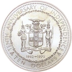 1972, 10 Dollar Silber-Gedenkmünze "Unabhängigkeit", ...