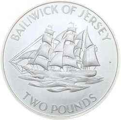 1972, 2 P. Silber-Gedenkmünze "Segelschiff", stAutomatically ...