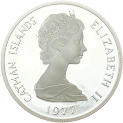 1977, 5 Dollar Silbermünze "Staatswappen", PP ...