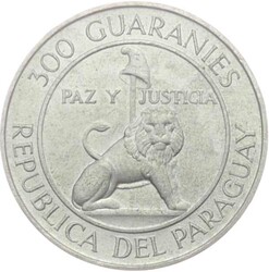 1968, 300 G. Silber-Gedenkmünze "Stroessner", vz/st