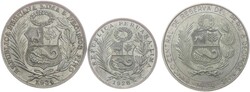 1928-1974, Lot von 3 Silbermünzen mit 1/2 S. 1928, 1 S. 1934 und 200 ...