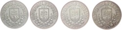 1941, 4mal 20 K. Silbermünze "Konstantinos/Methodius", ...