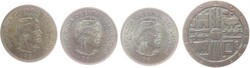 1961/69, Lot von 4 Silber-Gedenkmünzen mit 10 P. (3) ...