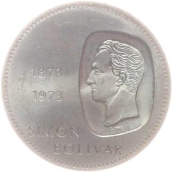 1973, 10 B. Silber-Gedenkmünze "Bolivar", vz/stAutomatically ...