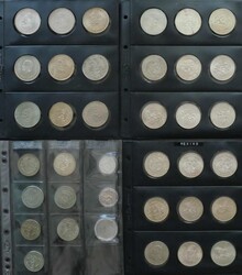 1932-1986, Lot von 37 Silbermünzen mit 7mal 1 P. aus 1932-1965, 7mal ...
