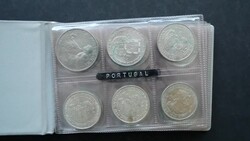 1898-1972, Sammlung Silbermünzen im Taschen-Album, dabei u.a. 1 Esc. ...