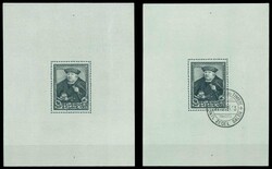 1935, Taxis-Block ungebraucht und sauber gestempelt, kleine ...