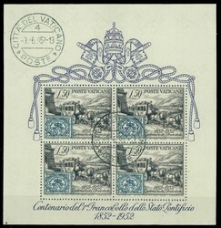 1952, 100 Jahre Briefmarken, sauber gestempelter ...