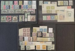 1886-1895, interessanter alter Bestand mit Originalen, Andrucken und ...