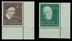 Wohlfahrt, 4 Pfg., 10 Pfg. und 30 Pfg. je FN OB (Feld 50), Kabinett