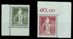 Stephan, kompletter Satz alle vom (verschiedenen) Eckrand, 12 Pfg. ...