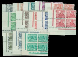 Bauten, 1 Pfg. bis 90 Pfg. jeweils in einheitlich linken unteren ...