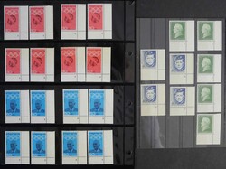 Olympiade, Satz mit FN 1-4 überkomplett mit Zähnungsvarianten, ...