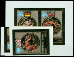 1973, Goldmedaillengewinner, Satz und Block ungezähnt, tadellose ...