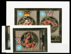 1973, Goldmedaillengewinner, Satz und Block ungezähnt, tadellose ...