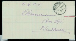 186: Deutsche Kolonien Südwestafrika, Mandat