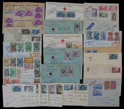 1938-1947, interessanter Posten von 26 Belegen mit teils seltenen ...