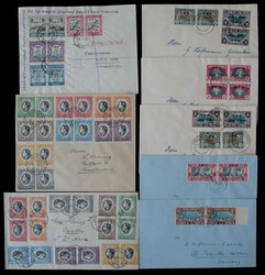 Ca. 1935-1961, schönes Lot von 26 Briefen bzw. FDC, dabei u.a. 2 ...