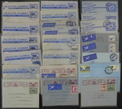 Ganzsachen, ca. 1949-1972, schöner Posten von 30 bedarfsverwendeten ...