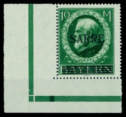 1920, 10 Mk. Ludwig, ungebrauchtes Prachtstück aus der linken ...